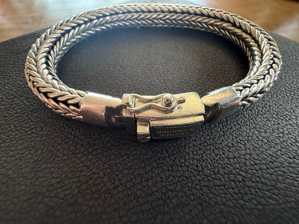 Buddha to Buddha armband - Zo goed als nieuw, Ophalen of Verzenden, Zo goed als nieuw, Zilver