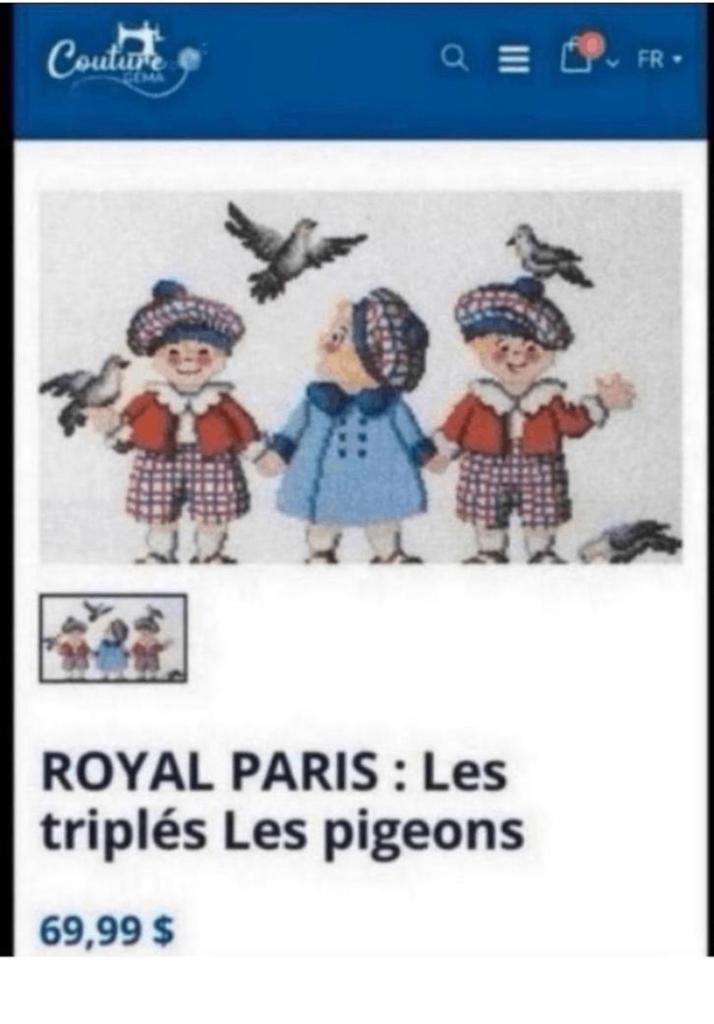 BORDUURPAKKET ROYAL PARIS LES TRIPES, Verzenden, Nieuw, Handborduren, Borduurpakket