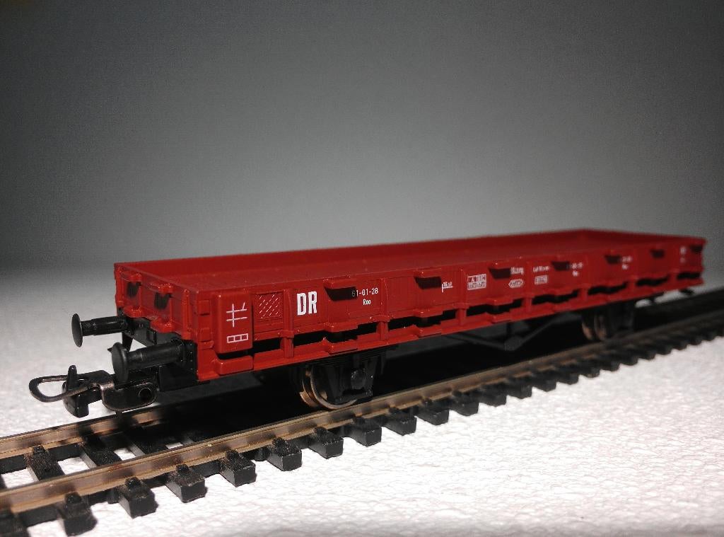 Piko 57701 DR lageboordwagon type Roo, Gelijkstroom, Wagon, Zo goed als nieuw, Piko