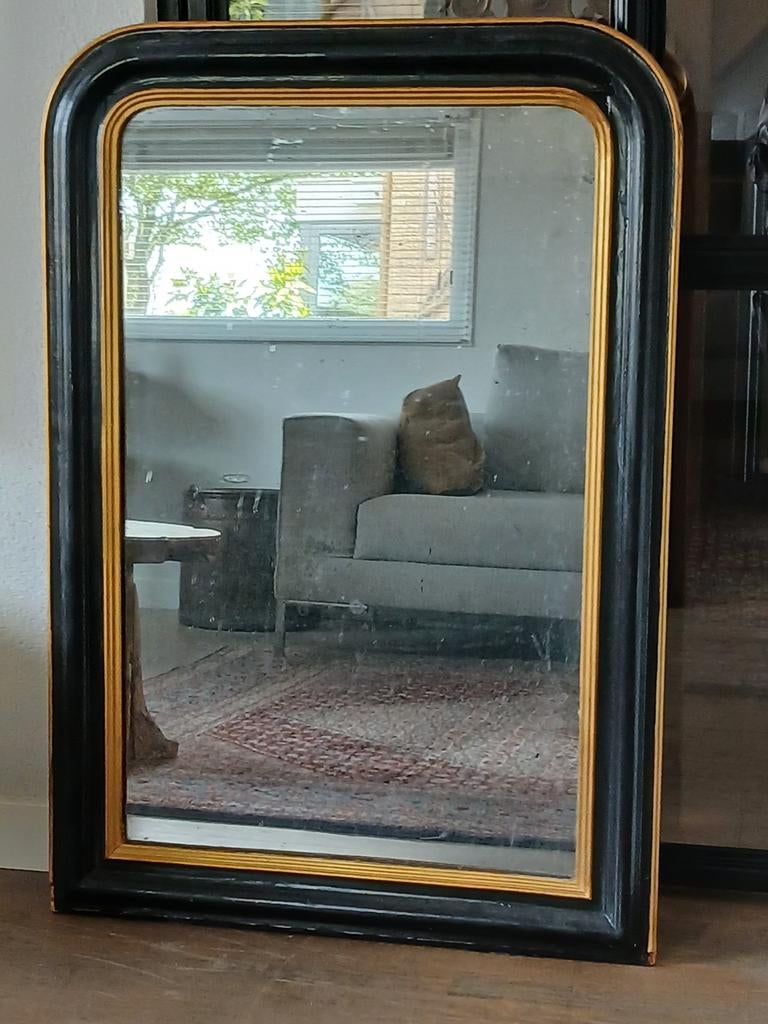 Mooie Antieke Franse Louis Philippe Spiegel, Antiek en Kunst, Antiek | Spiegels, Ophalen, Rechthoekig, 50 tot 100 cm