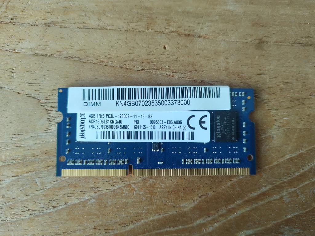 Kingston 4GB ram ddr3 laptop geheugen, Ophalen, DDR3, Zo goed als nieuw, Laptop