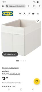 Witte Drona bakken Ikea 4 stuks, Ophalen, Kunststof, Mand, Zo goed als nieuw