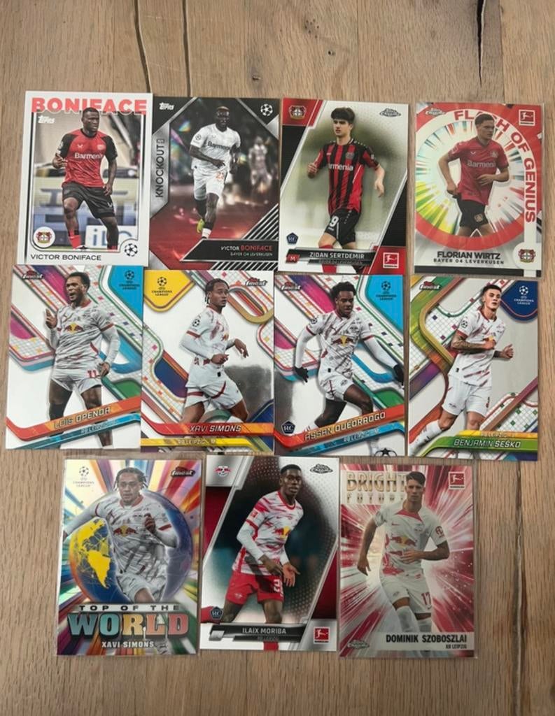 Topps mixed cards Leipzig & Leverkussen, Ophalen of Verzenden, Nieuw, Meerdere plaatjes