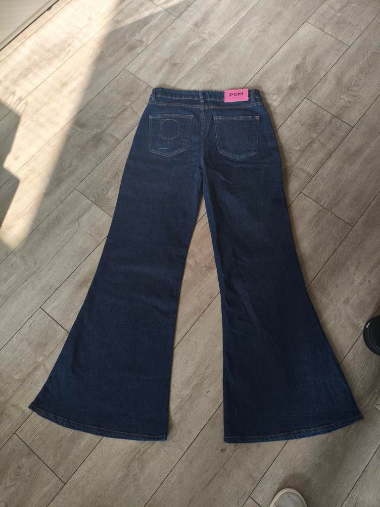 Dark Blue, Flared Jeans *Pom Amsterdam*, maat 38, NIEUW!!, Maat 38/40 (M), Blauw, Nieuw, Ophalen of Verzenden