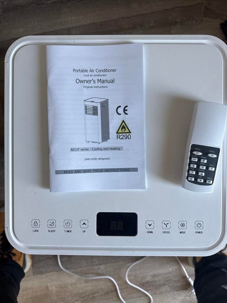 Nieuwe Mobiele Airco - Koelen en Verwarmen - 10000 BTU, Witgoed en Apparatuur, Minder dan 60 m³, Nieuw, 3 snelheden of meer, Ophalen of Verzenden