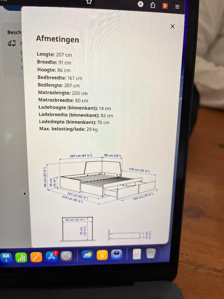 bedbank, Huis en Inrichting, Slaapkamer | Slaapbanken, Ophalen, Gebruikt, Bruin, Tweepersoons