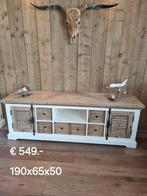 Landelijk Brocant TV meubel Amanda € 549.-, Ophalen of Verzenden, Zo goed als nieuw, 25 tot 50 cm, 150 tot 200 cm