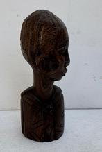 OUD HOUTEN BEELD " HOOFD UITGESNEDEN", Ophalen of Verzenden