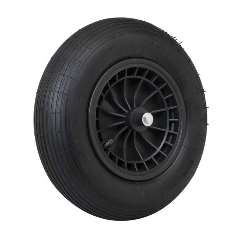 Kruiwagenwiel 4.80/4.00-8 compleet BUDGET – Zwarte velg, NB, Nieuw, Ophalen of Verzenden, Handmatig