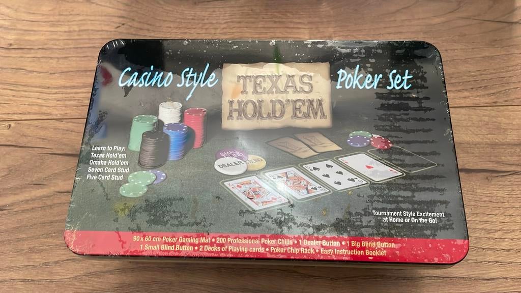 Casino poker set, Ophalen of Verzenden, Zo goed als nieuw