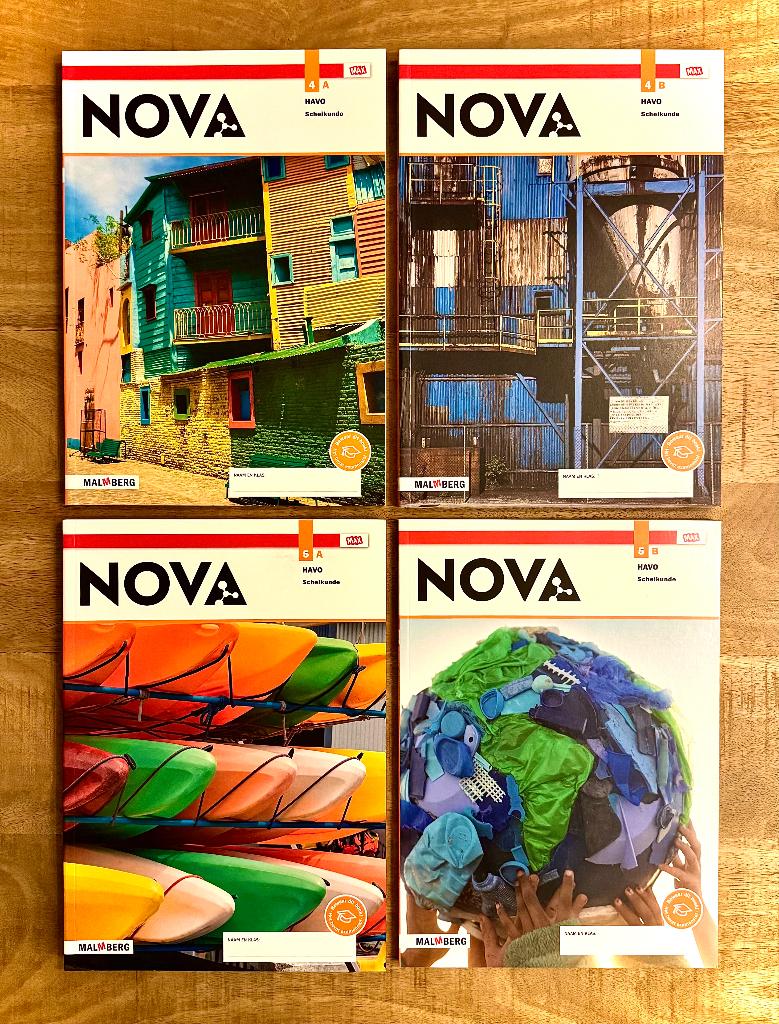 Nova Scheikunde HAVO 4 en HAVO 5 Compleet Nieuwste editie., Scheikunde, Malmberg, Ophalen of Verzenden, HAVO