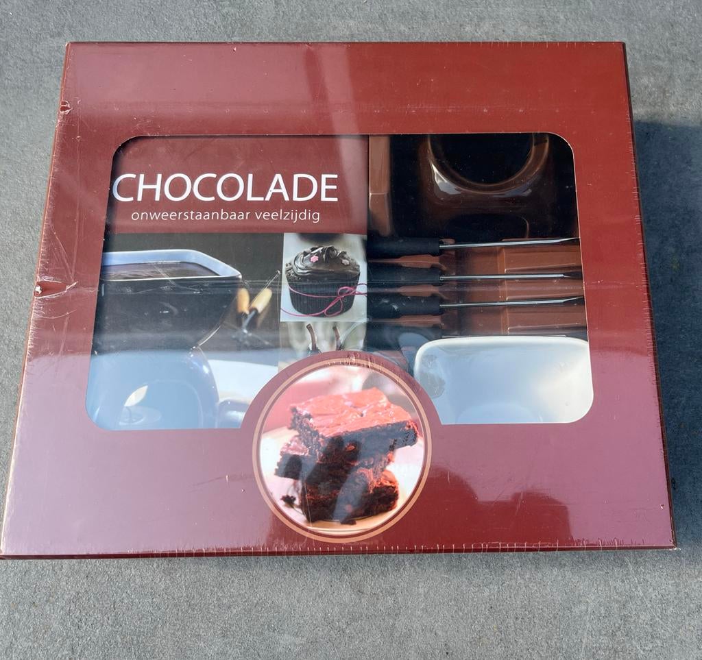 Chocolade Fondueset - Nieuw in Doos, Ophalen of Verzenden, Nieuw, Waxinelicht, Fondueset