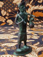 Prachtig antiek jager beeldje uit India van Naga brons., Ophalen of Verzenden