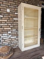 Zware oude grenen laboratoriumkast., Ophalen, Gebruikt, 100 tot 150 cm, 50 tot 100 cm