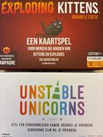 Exploding kittens en unstable unicorns nieuw, Ophalen of Verzenden, Nieuw
