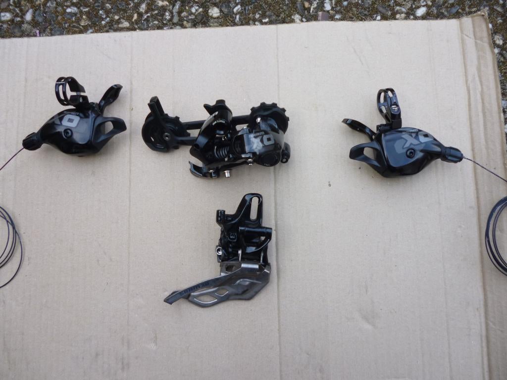 super mooie deraileurs set met shifters sram Xo 2x 10 speed, Ophalen of Verzenden, Zo goed als nieuw, Derailleur of Ketting, SRAM