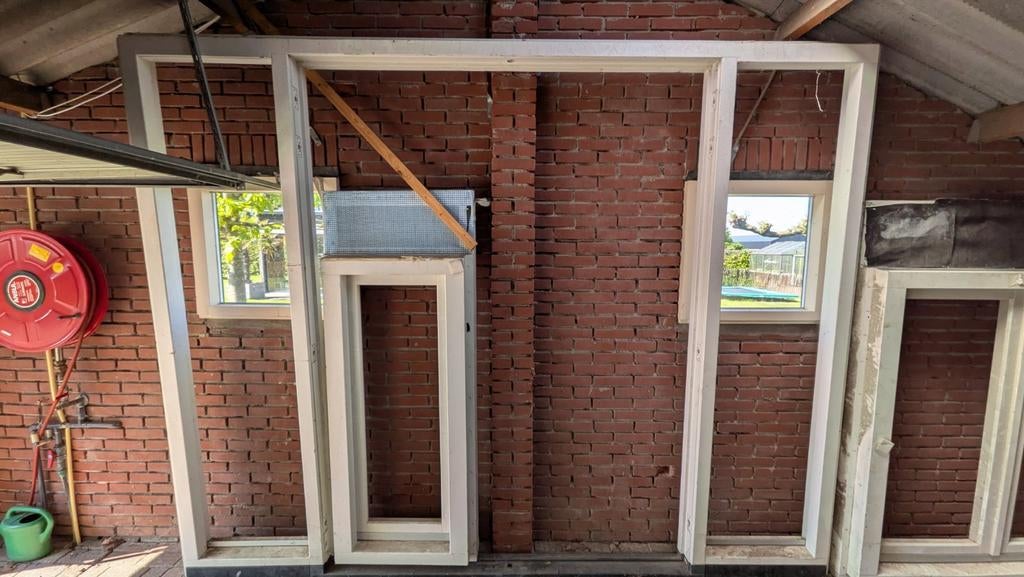 Dubbeldeur kozijn  - Hout, Ophalen, Zo goed als nieuw