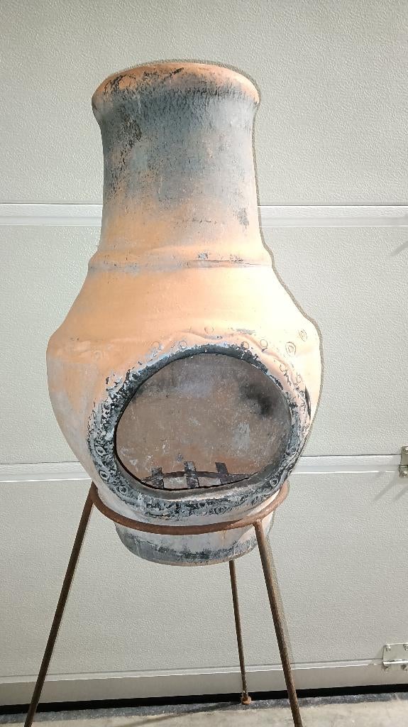 Mooie TerraCotta Tuinhaard / Chimenea, Ophalen, Zo goed als nieuw
