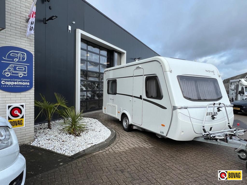 Eriba Nova Light 465 fransbed mover, luifel, fietsenrek, Caravans en Kamperen, Standaardzit, Schokbreker, Bedrijf, Overige typen
