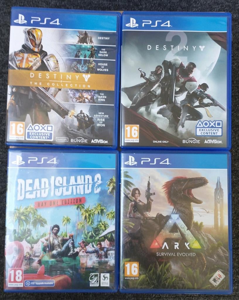 4 PS4 Shooter Games, Gebruikt, Shooter, 1 speler, Ophalen of Verzenden