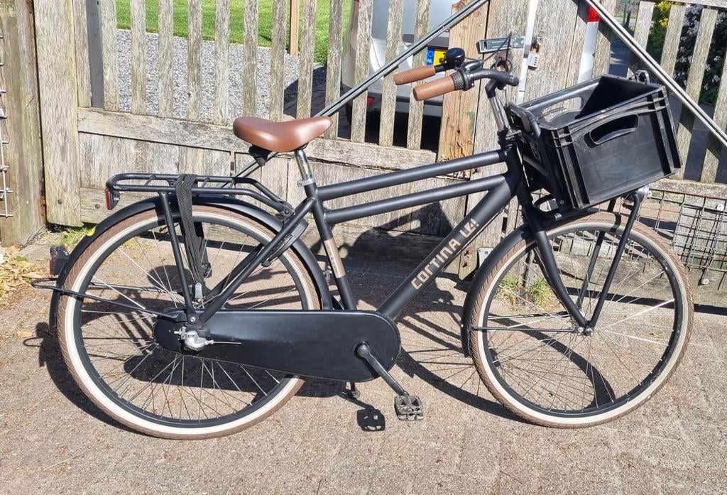 Cortina u4  jongens fiets transportfiets 24inch Z.G.A.N, Terugtraprem, Versnellingen, Minder dan 49 cm, Zo goed als nieuw