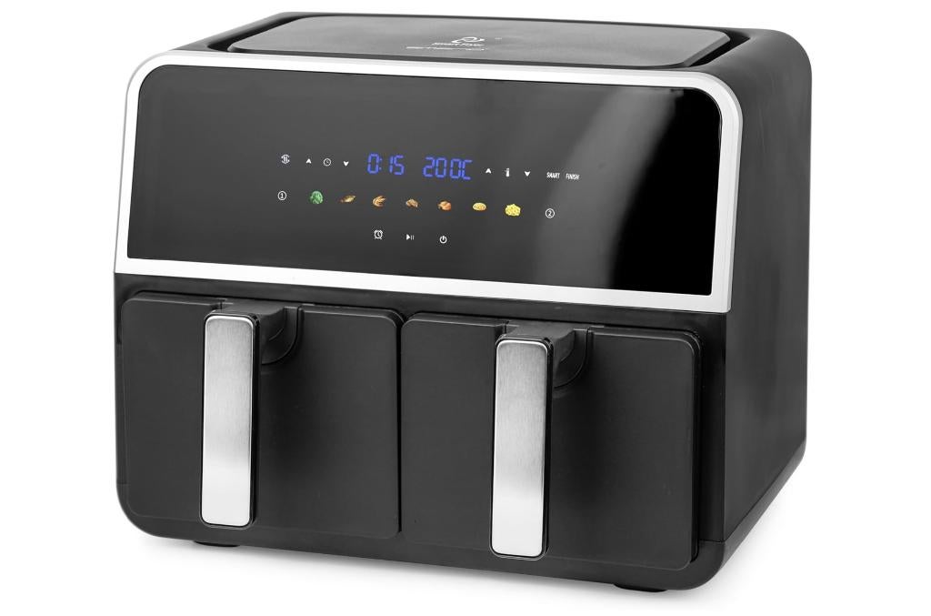 Emerio Airfryer Dual Zone Smart 2 x 4,5 liter  =NIEUW=, Ophalen of Verzenden, Nieuw, Airfryer, 1500 gram of meer