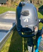 Aluminium boot met Yamaha 4pk viertakt buitenboordmotor, Ophalen, Gebruikt