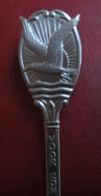 vintage theelepel voor zon en vrijheid meeuw Vierhouten, Ophalen of Verzenden, Gebruikt, Metaal, Bestek