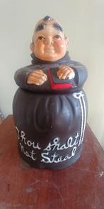 Vintage Friar Tuck keramische koektrommel, Ophalen of Verzenden, Gebruikt, Mens