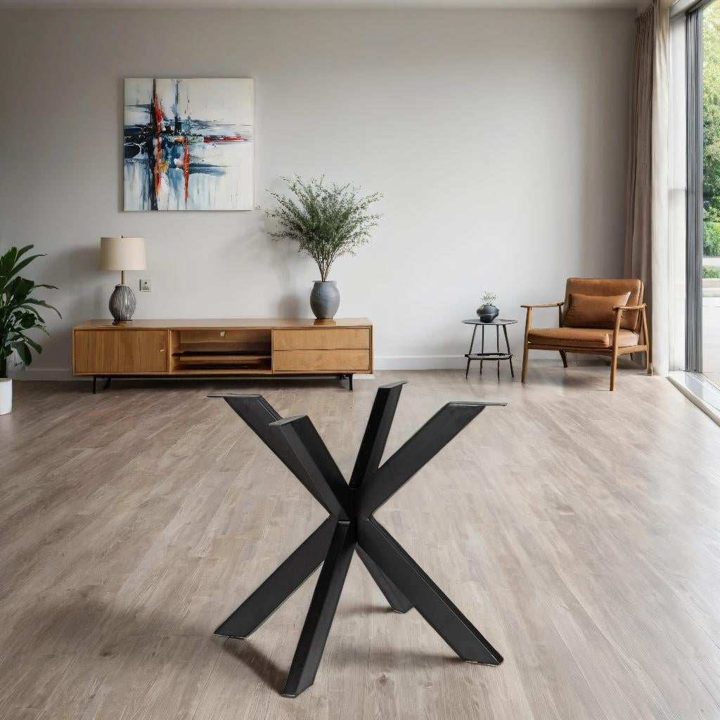 Onderstel Matrix Tafelpoot Zwart rond - Metaal, Tafelpoot, 50 tot 100 cm, Overige materialen, Nieuw
