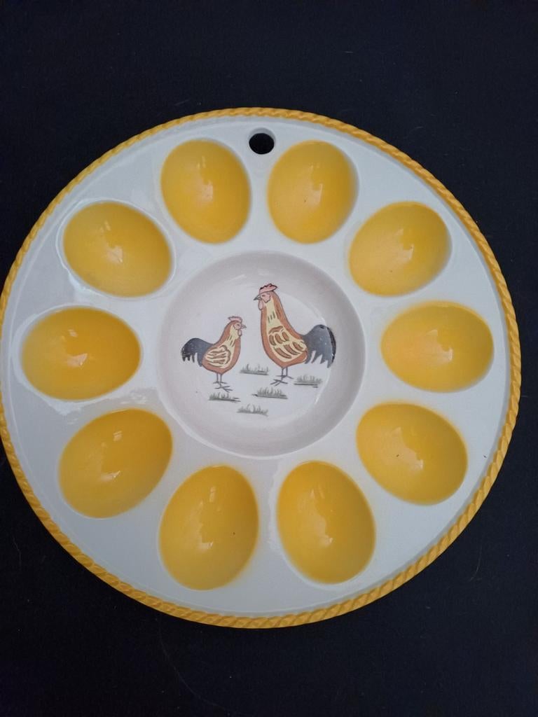 Bord voor gevulde eieren met kippen, Ophalen of Verzenden