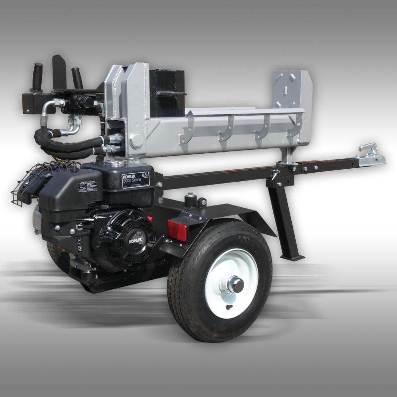 Te huur: 20 ton houtklover – Krachtig & Snel kloofmachine, Tuin en Terras, Kloofmachines, Ophalen, Zo goed als nieuw, Liggend