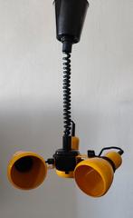 Vintage pull-down plafondlamp – jaren 70 – geel, Ophalen