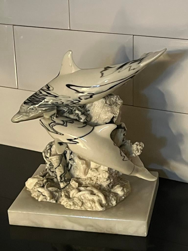 Dolfijnen beeld, Antiek en Kunst, Curiosa en Brocante, Ophalen of Verzenden