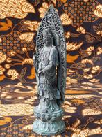 Mooi antiek Chinees brons beeld van Guan Yin 26,6 cm., Ophalen of Verzenden