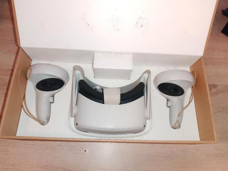 Oculus Quest 2 128GB, Spelcomputers en Games, Virtual Reality, Gebruikt, Overige platformen, VR-bril, Ophalen of Verzenden