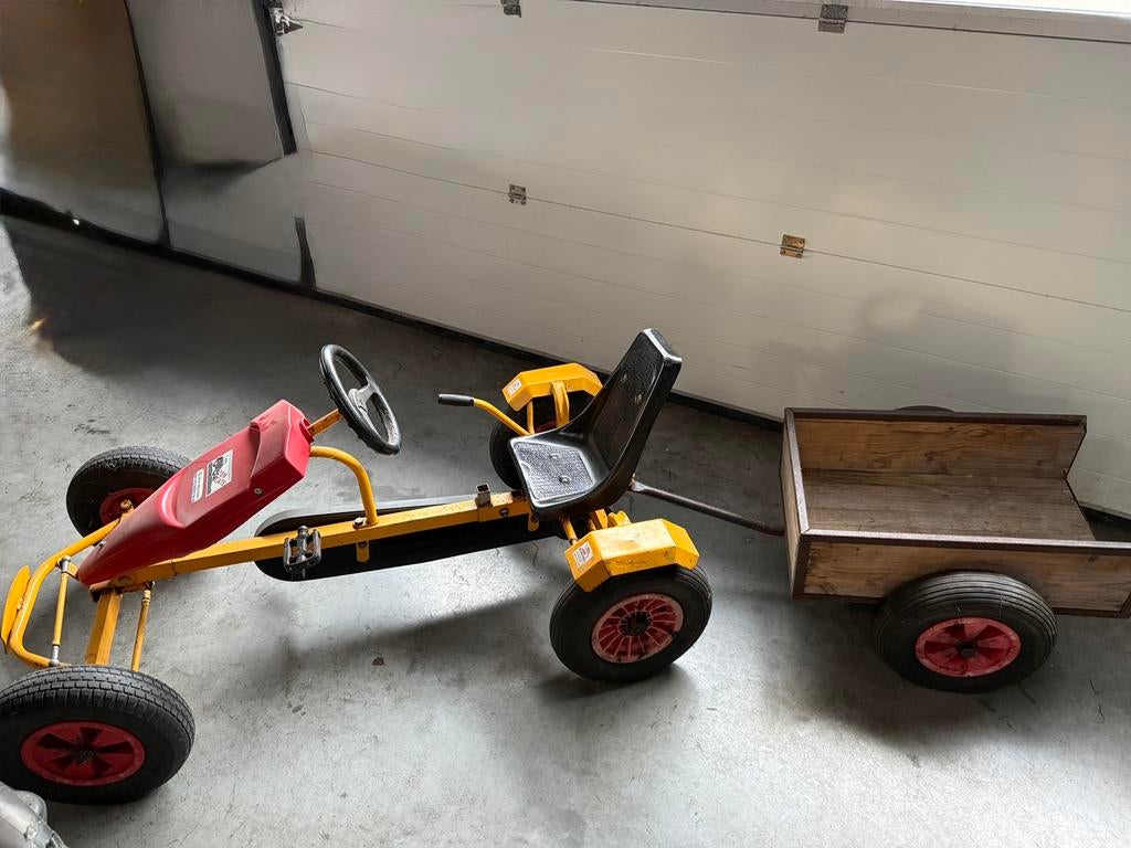 Goede skelter met kar, Kinderen en Baby's, Speelgoed | Buiten | Skelters, Ophalen, Zo goed als nieuw, Overige merken