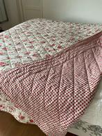 Tweezijdige sprei lits jumeaux - gebloemd/geblokt, Gebruikt, Tweepersoons, Ophalen of Verzenden, Deken of Dekbed