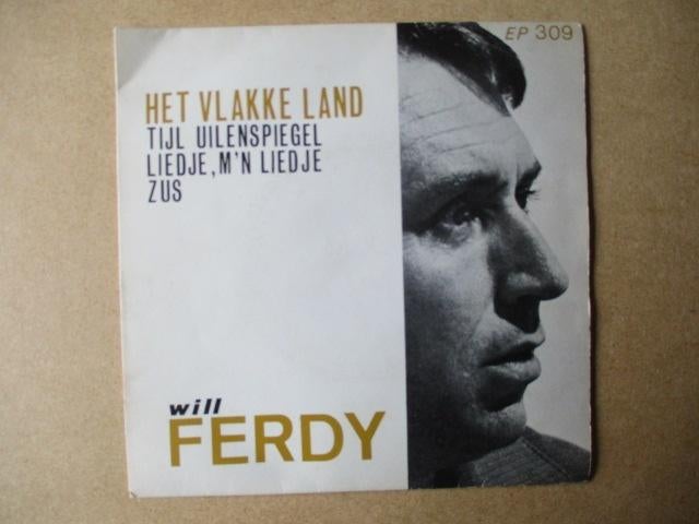 s0218 will ferdy - het vlakke land, Ophalen, Gebruikt, Overige genres, 7 inch