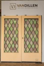 Ensuite deuren glas in lood kleur met ruit glas