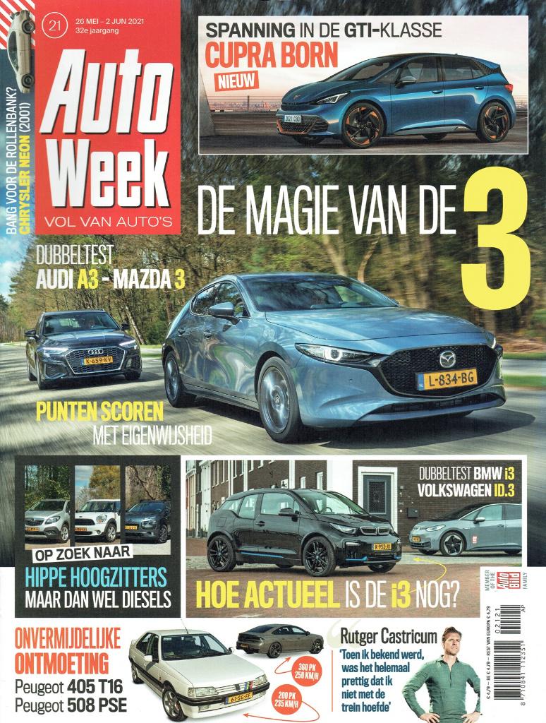 Autoweek 2021 nr. 21 (o.a. BMW i3s & Volkswagen ID.3 Max), Verzenden, Gelezen, Algemeen