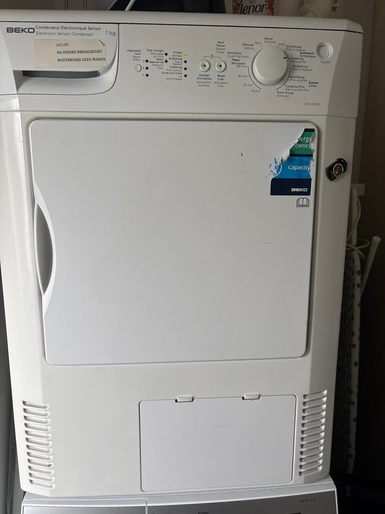 Beko Condensdroger 7 kg, Ophalen, 6 tot 8 kg, Zo goed als nieuw, Voorlader