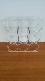 Acryl wijnrek vintage, Ophalen of Verzenden, Gebruikt, Kunststof, Minder dan 50 cm