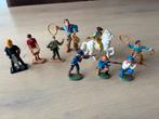 Vintage Speelfiguren: Cowboys, Indianen en Werkers, Ophalen of Verzenden, Gebruikt
