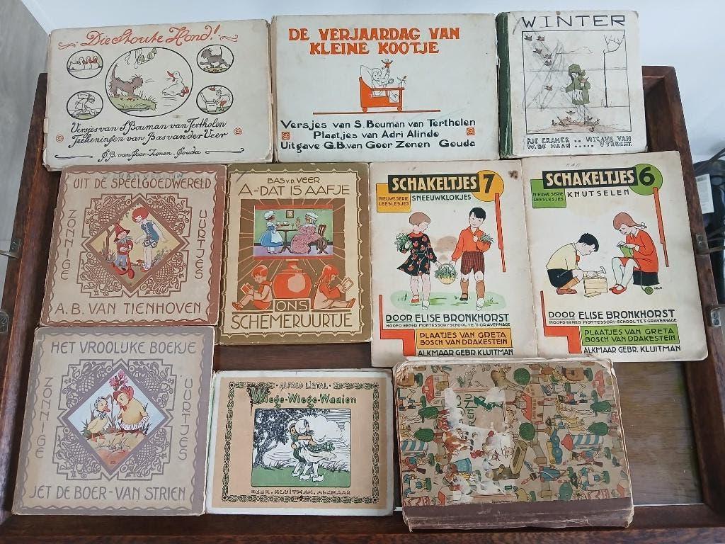 Antieke Kinderboeken 17 stuks, Ophalen of Verzenden