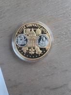 Vaticaanstad,  herdenking munt verguld/ zilver, Ophalen of Verzenden