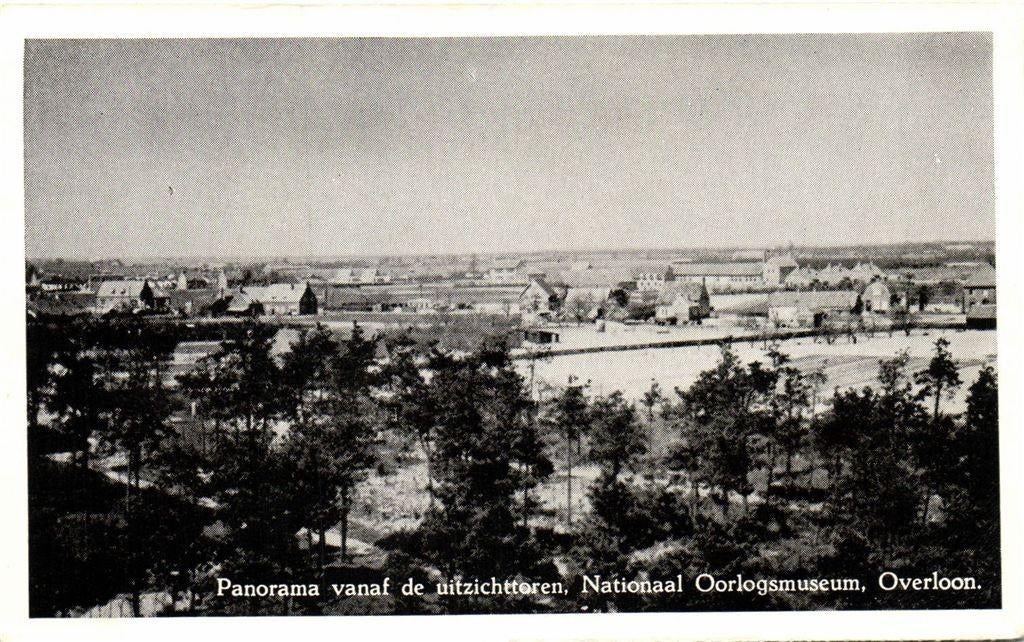 Panorama vanaf de Uitzichttoren, Nationaal Oorlogsmuseum, Ov, Ophalen of Verzenden, 1960 tot 1980, Ongelopen, Overijssel