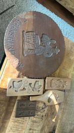 5 vintage speculaas planken vormen, Antiek en Kunst, Ophalen