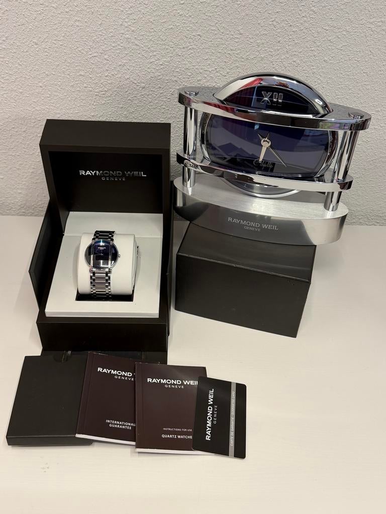 Raymond Weil Othello met Bureauklok, Verzenden, Zo goed als nieuw, Overige merken