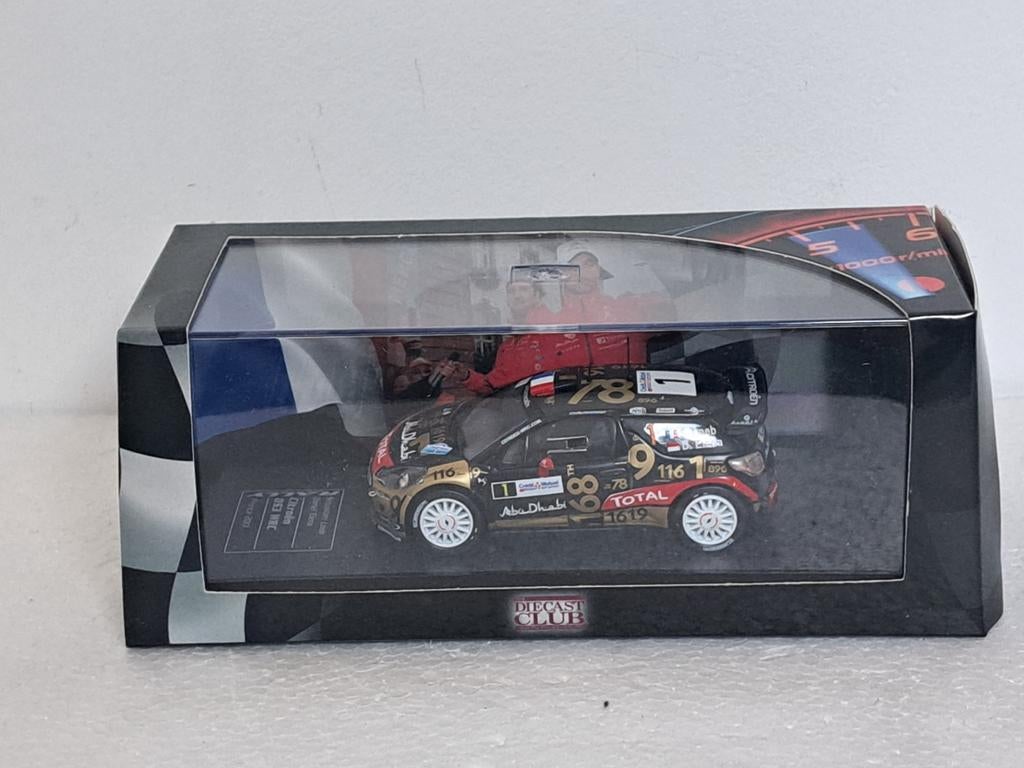 Miniature DS3 WRC Loeb Rallye De France 2013, Version Nuit, 1/43, Neuve